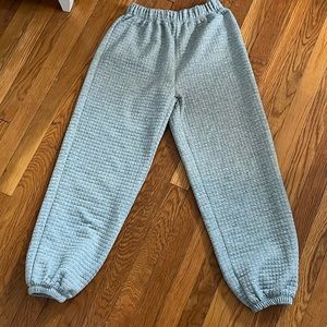 Princess Polly gray waffle sweatpants